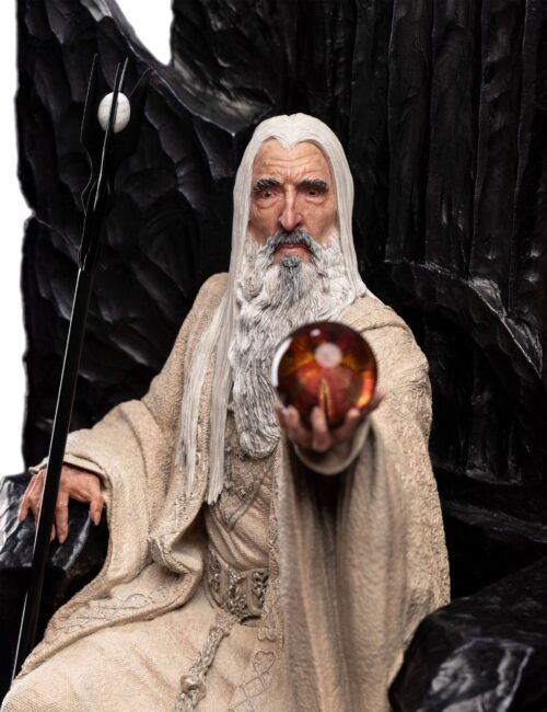 Weta Workshop The Lord of the Rings Statue 1/6 Saruman the White on Throne 110 cm