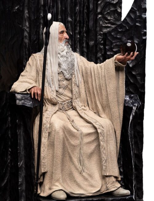 Weta Workshop The Lord of the Rings Statue 1/6 Saruman the White on Throne 110 cm